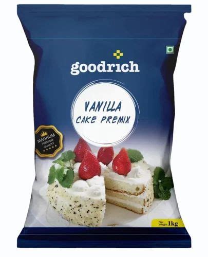 White Egg Less Goodrich Vanilla Cake Premix Powder Packaging Size