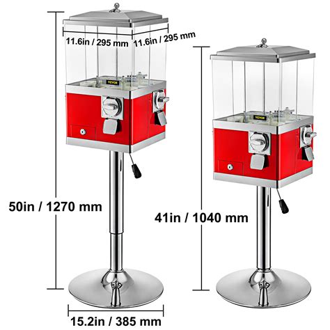 Buy VEVOR Candy Vending Machine with Stand,Red Candy Dispenser ...