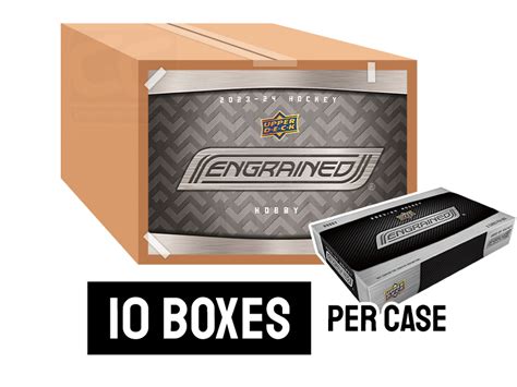 2023 24 Upper Deck Engrained Hockey Hobby Case 10 Boxes