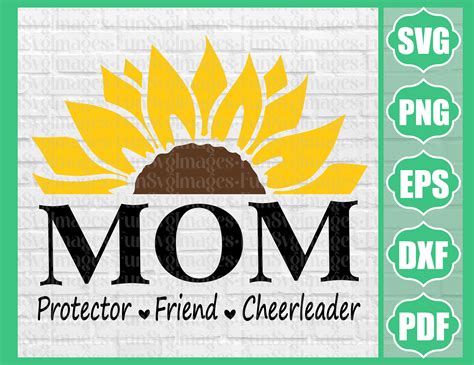 Mom Sunflower Svg Mother Svg Blessed Mom Svg Mom Shirt Svg Etsy