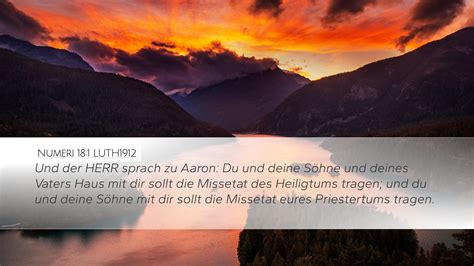 Numeri Luth Desktop Wallpaper Und Der Herr Sprach Zu Aaron