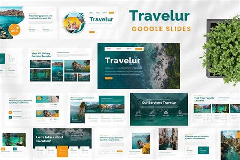 Travelur - Travel Google Slides Template Incl. tourism & sugara ...