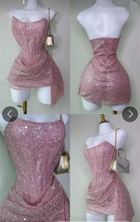 Cheap Sheath Strapless Pink Sequin Homecoming Dresses Short Birthday D