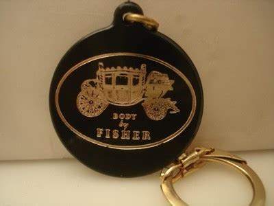 Nos Vintage Body By Fisher Keychain Chevy Camaro Olds Buick Pontiac Gto