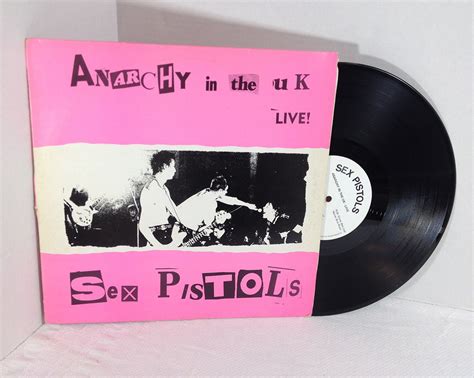 Sex Pistols Vinyl Record Anarchy In The UK Live Bootleg LP