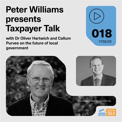 Peter Williams Hosts Taxpayer Talk Dr Oliver Hartwich And Callum