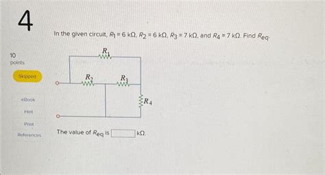 Solved In the given circuit R1 6kΩ R2 6kΩ R3 7kΩ and Chegg