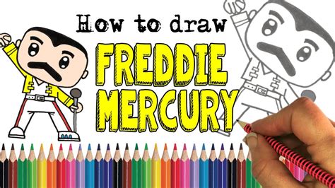 How To Draw Freddie Mercury Youtube