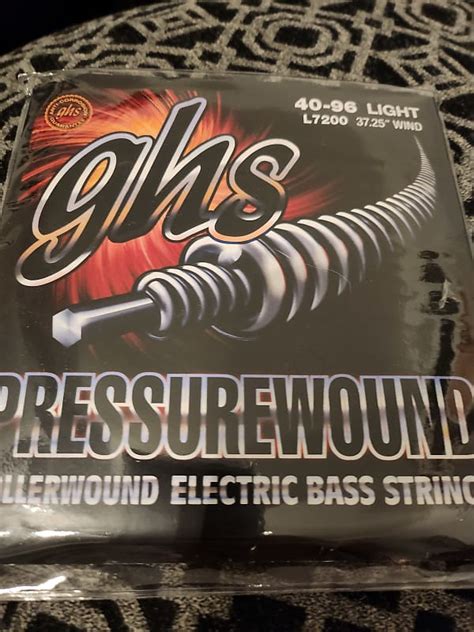 Ghs L7200 Unopened Pressurewound Bass Strings Long Scale Reverb