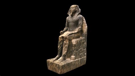 Statue of Khafre, Egyptian Museum, Cairo - Download Free 3D model by ...