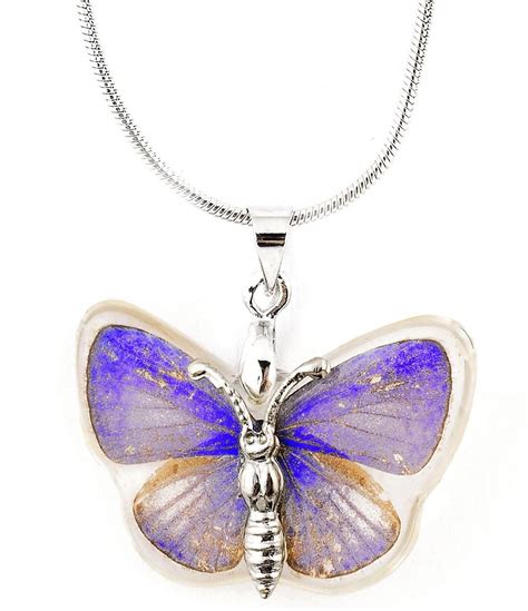 Real Insect Butterfly Wings Necklace Pendant Charm Jewelry Butterflies