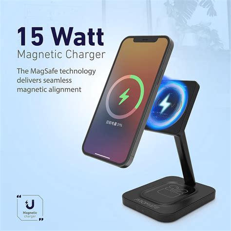 Promate 15w High Speed Magnetic Wireless Charger Grey Aurabase 15wgrey Ayoub Computers