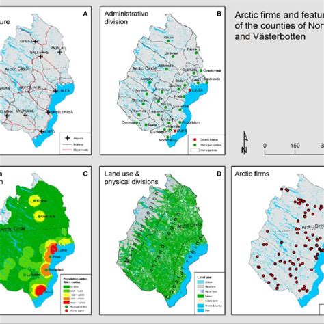 Sweden And The Two Counties Of Norrbotten And Västerbotten Including