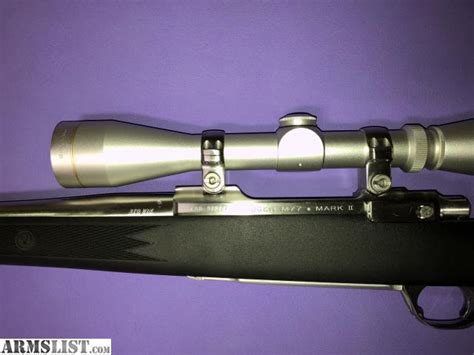 Armslist For Saletrade Ruger M77 Mark Ii 270 Win Synthetic Stainless W Leopold Vx Ii 3 9x40