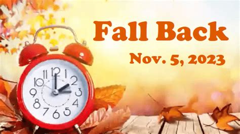 Time To Fall Back Set Those Clocks Back 1 Hour Tonight My County Link