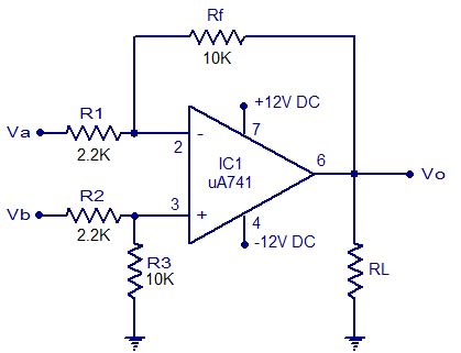 Fundamentals Of Differential Amplifier Using Op