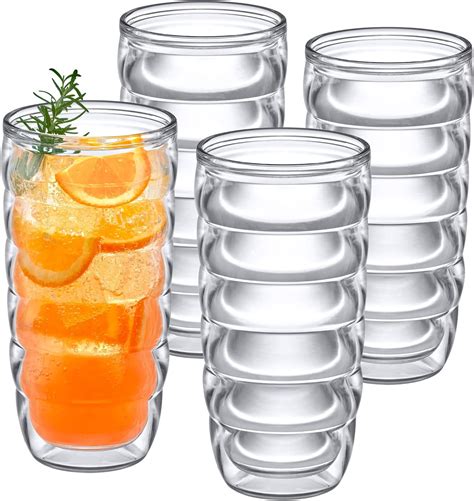 Buy Amazing Abby Arctic 24 Ounce Insulated Plastic Tumblers Set Of 4 Double Wall Plastic