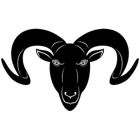 Ram Head Sticker