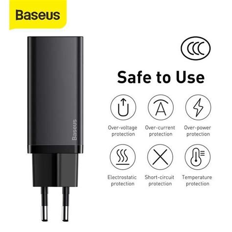 Jual Baseus Gan Lite Charger W Fast Charging Dual Usb Type C Pd