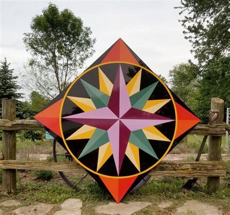 Mariner S Compass Barn Quilt Designs Barn Quilt Patterns Barn Quilts