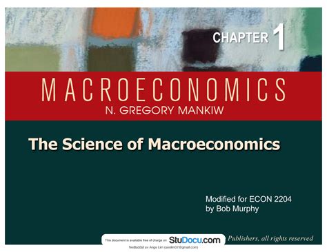 Chapter 1 The Science of Macroeconomics - © 2016 Wo r t h P u b l i s h ...