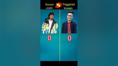 Sourav Joshi Vs Triggered Insaan Shorts Youtube