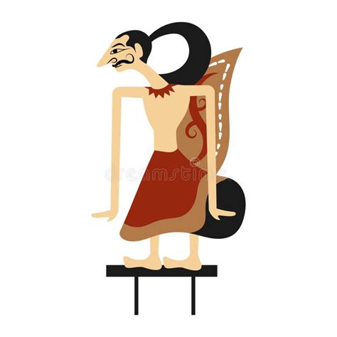 Wayang Kulit Figure Stock Vector Illustration Of Shadow 300358794