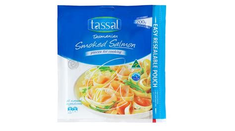 Tassal Tasmanian Smoked Salmon Pieces For Cooking 200g Tassal Tasmanian Salmon