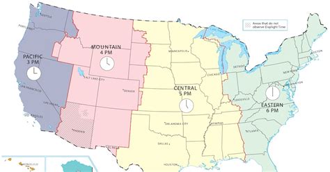 Us Time Zone Map With States - Map Of Western Hemisphere