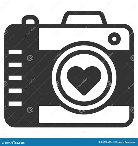 Camera Icon Solid Vector Illustration Stock Vector Illustration Of