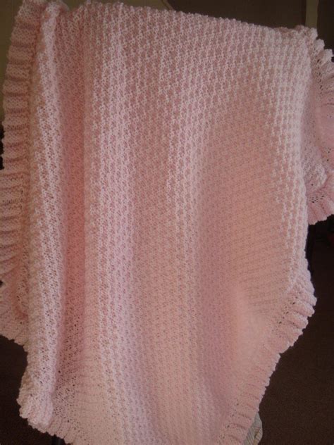 Baby Blanket With Ruffle Knitting Pattern By Neva Lovecrafts Baby