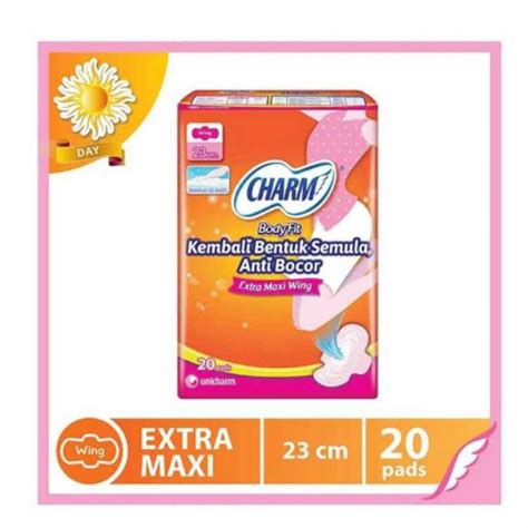 Jual Charm Body Fit Extra Maxi Wing Pembalut Wanita Pads Panjang