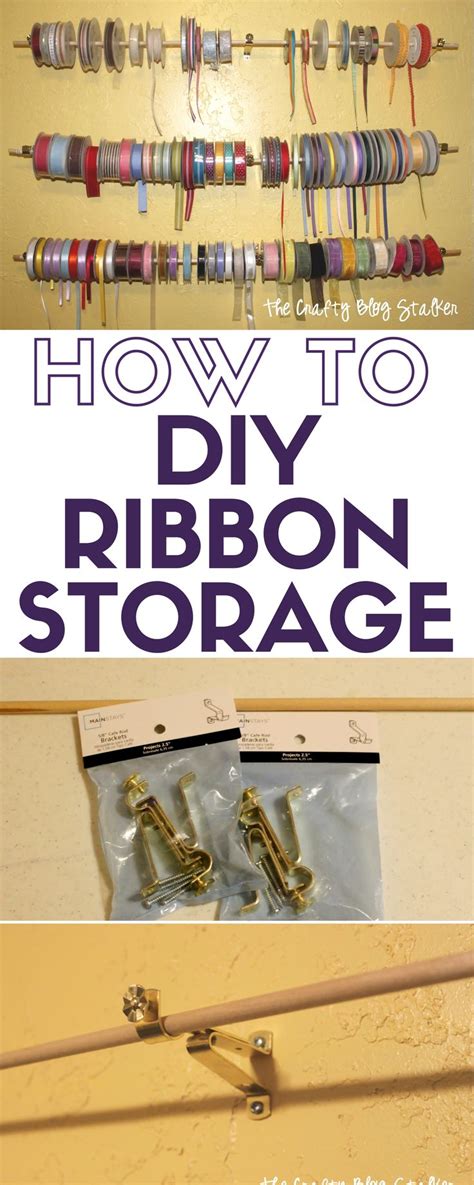 How To Make Ribbon Roll Storage The Crafty Blog Stalker Ribbon