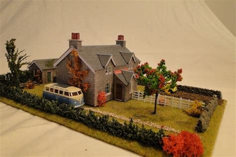 OO Gauge Diorama Scenery - Country Cottages & Garden- Metcalfe Hornby Bachmann | eBay