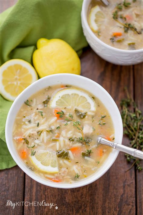 Lemon Chicken Orzo Soup - My Kitchen Craze