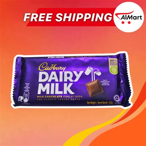 Cadbury Dairy Milk Chocolate 160 Grams Shopee Singapore