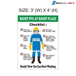 Right PPE At Right Place / Pakai PPE yang betul / PPE Checklist ...