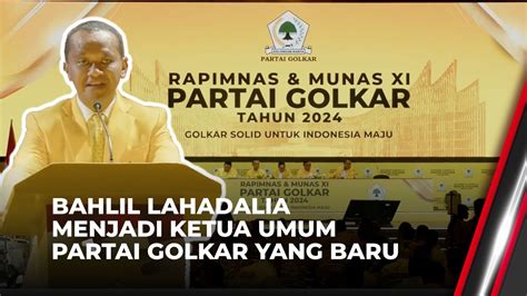 Penetapan Bahlil Lahadalia Sebagai Ketua Umum Partai Golkar OneNews