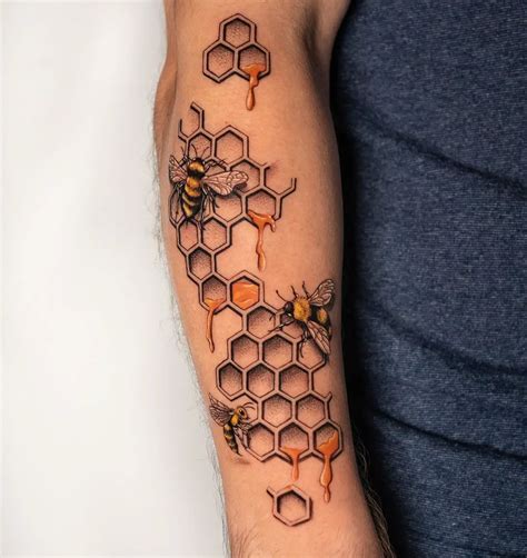 Elevate Your Style With 20 Striking Honeycomb Tattoos WomenSew