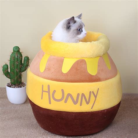 Hunny Pot Cat Bed Honey Jar Bed For Cats Winnie The Pooh Disney