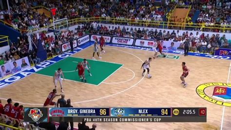 Brgy Ginebra Vs NLEX Closing Moments PBA S48 Comm S Cup Jan 13