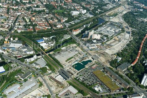 Luftbild Berlin Baustellen zum Neubau der Verlängerung der