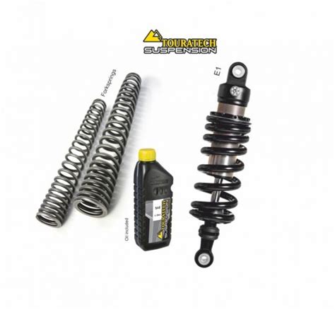 Touratech Suspension Lowering Fork Springs And E1 Shock 50mm For BMW