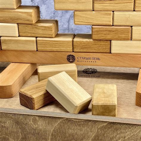 Настольная игра из дерева Кирпичики M в интернет-магазине Ярмарка ...