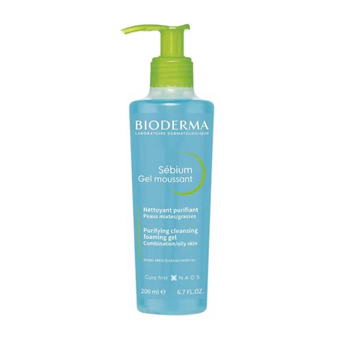 Bioderma Sébium Foaming Gel Pump Cleansing And Make Up Removing