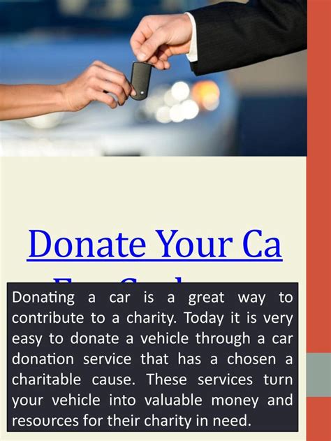 How To Donate Your Car To Charity Charity Donate Charitable