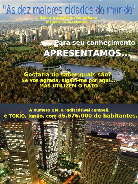 Maiores Capitais Do Mundo - As 10 Maiores Cidades do Mundo | PDF