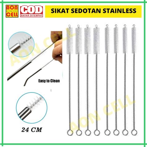 Jual Sikat Pembersih Sedotan Sikat Sedotan Stainless Shopee Indonesia