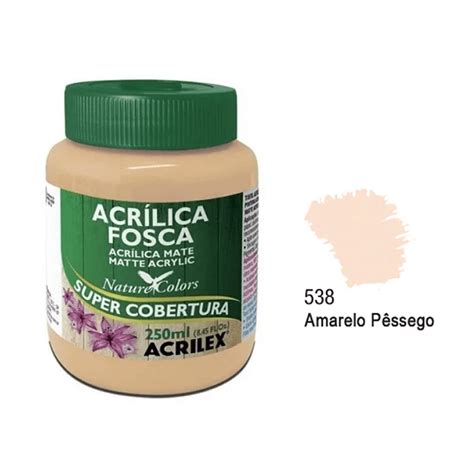 Tinta Acril Ml Fosca Amarelo Pessego