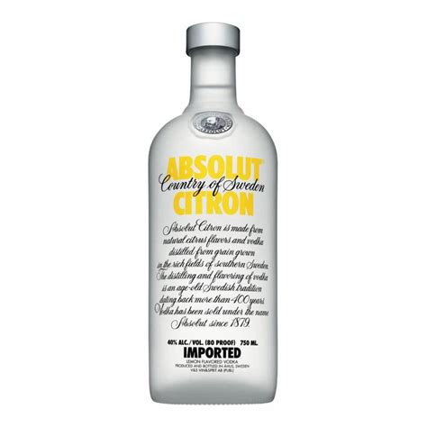 Absolut Vodka Citron L